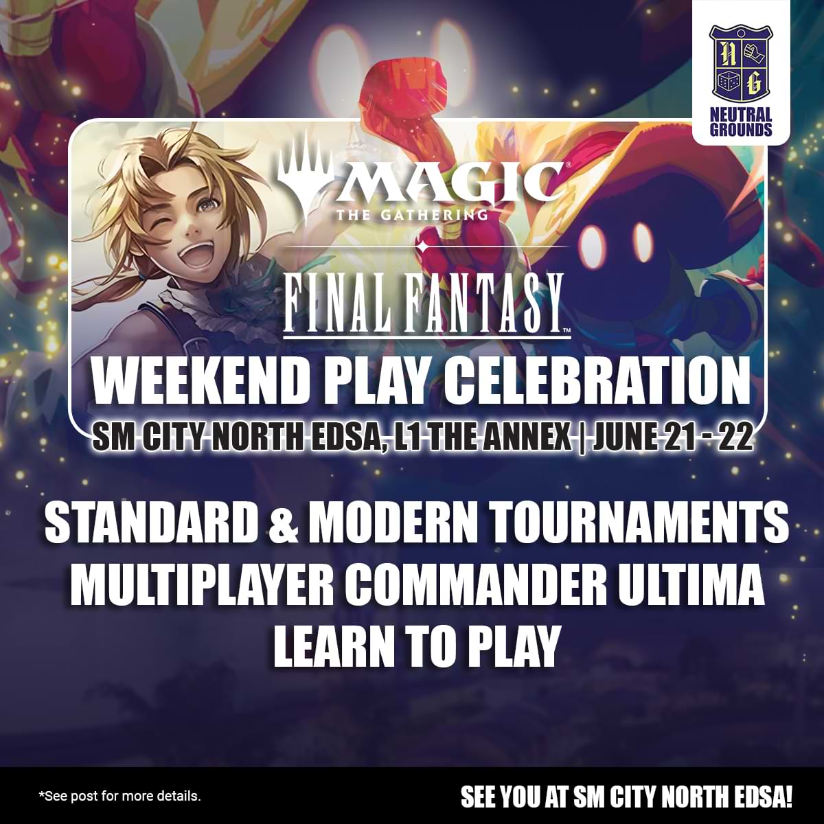 Magic: The Gathering FINAL FANTASY WEEKEND PLAY CELEBRATION Neutral Grounds Online Magic: The Gathering FINAL FANTASY WEEKEND PLAY CELEBRATION Neutral Grounds Online