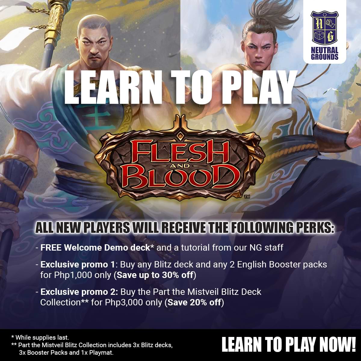 Learn to Play Flesh and Blood - Get Freebies and Exclusive Promos