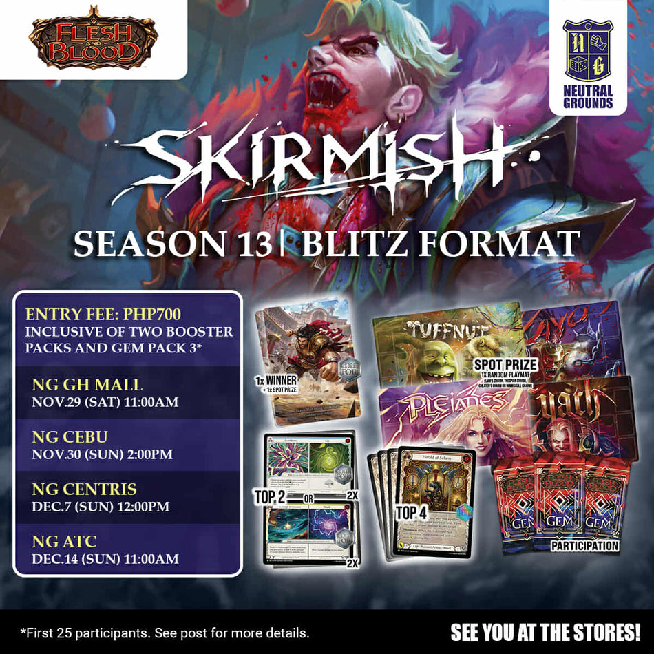 Flesh and Blood- Skirmish Season 13| Blitz Format (OP)
