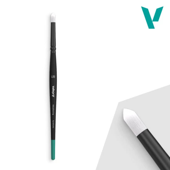 Vallejo - Weathering Brushes Round Synthetic Brush (Large)