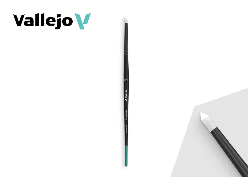 Vallejo - Weathering Brushes Round Synthetic Brush (Small)