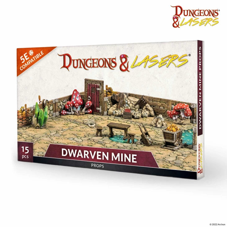 Dungeon & Lasers - Dwarven Mine Props