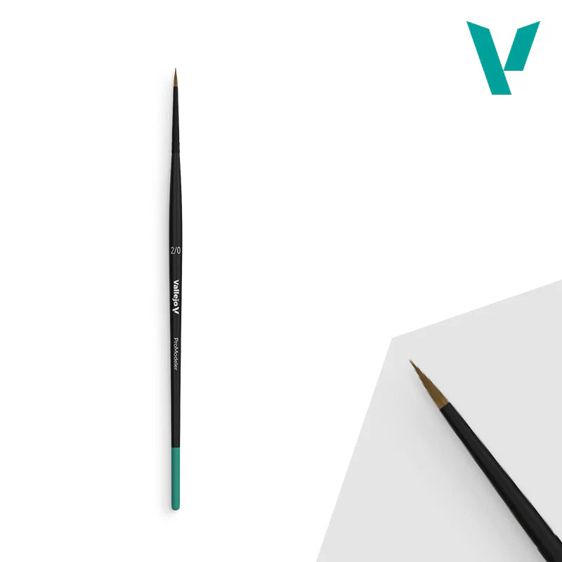 Vallejo - Brush Pro Modeler Natural Hair Round No. 2/0