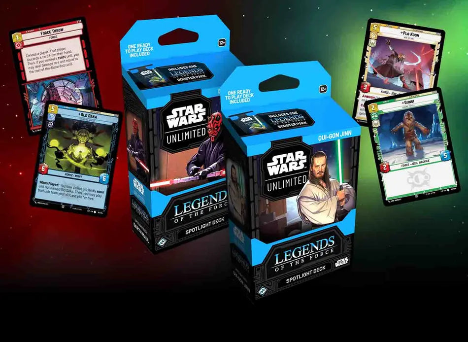 Star Wars Unlimited - Legends of the Force - Spotlight Deck Qui-Gon Jinn & Darth Maul (Pair)