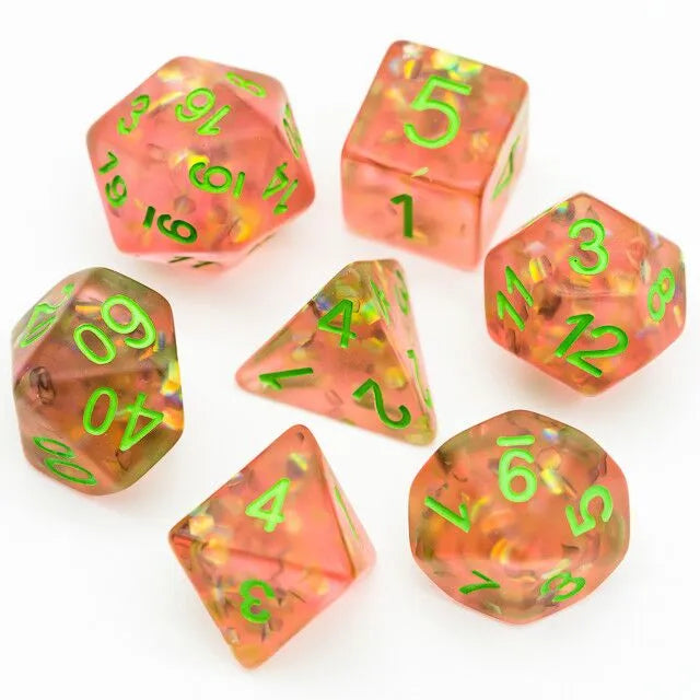 Coat of Arms - Frosted Mermaid Dice - Pink