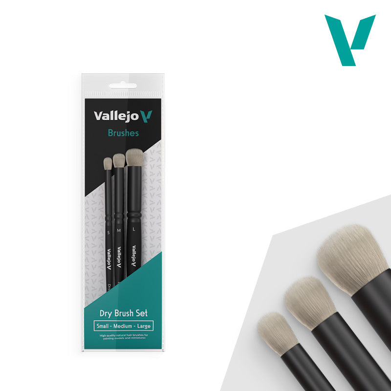 Vallejo - Dry Brush Set (Sizes S - M - L)