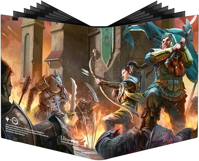 Ultra Pro The Lord of the Rings: Tales of Middle-earth Legolas & Gimli 4-Pocket PRO-Binder for Magic: The Gathering