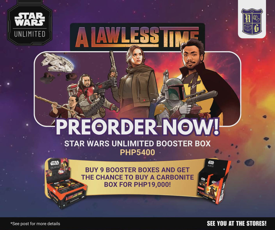 [PRE ORDER] Star Wars Unlimited: A Lawless Time 9 Booster Box + 1 Carbonite Box