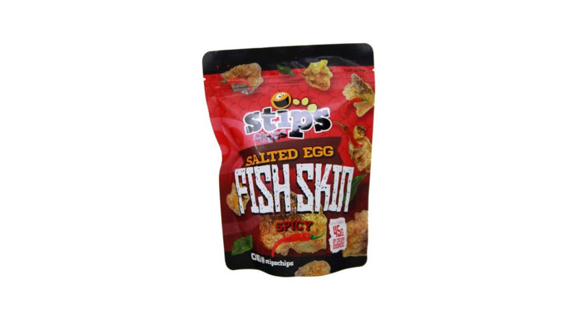 Stips Fish Skin Salted Egg - Spicy (F&B)