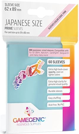 GameGenic Japanese Sized - Clear - Sleeving