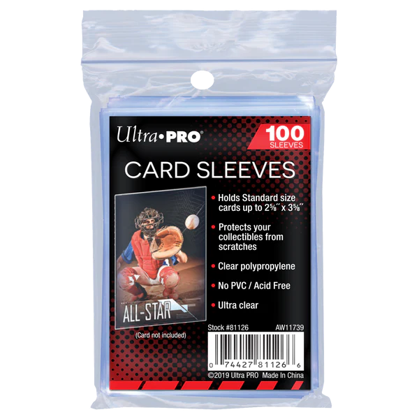 Ultra Pro 2-1/2" X 3-1/2" Soft Card Penny Sleeves (100ct)
