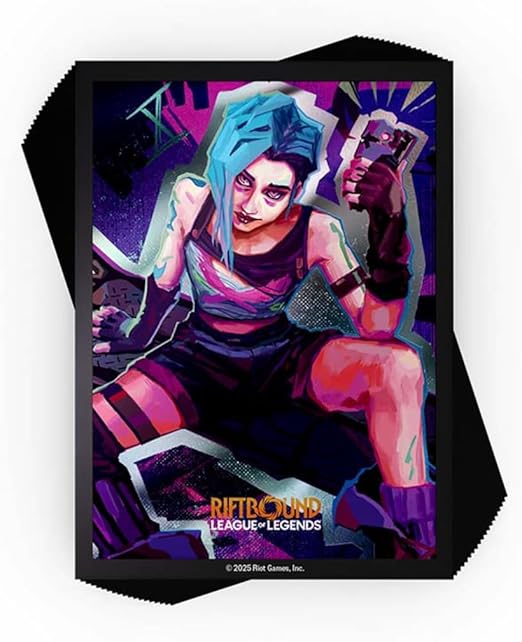 Riftbound: League of Legends Jinx Art Standard Size Card Sleeves (100ct)