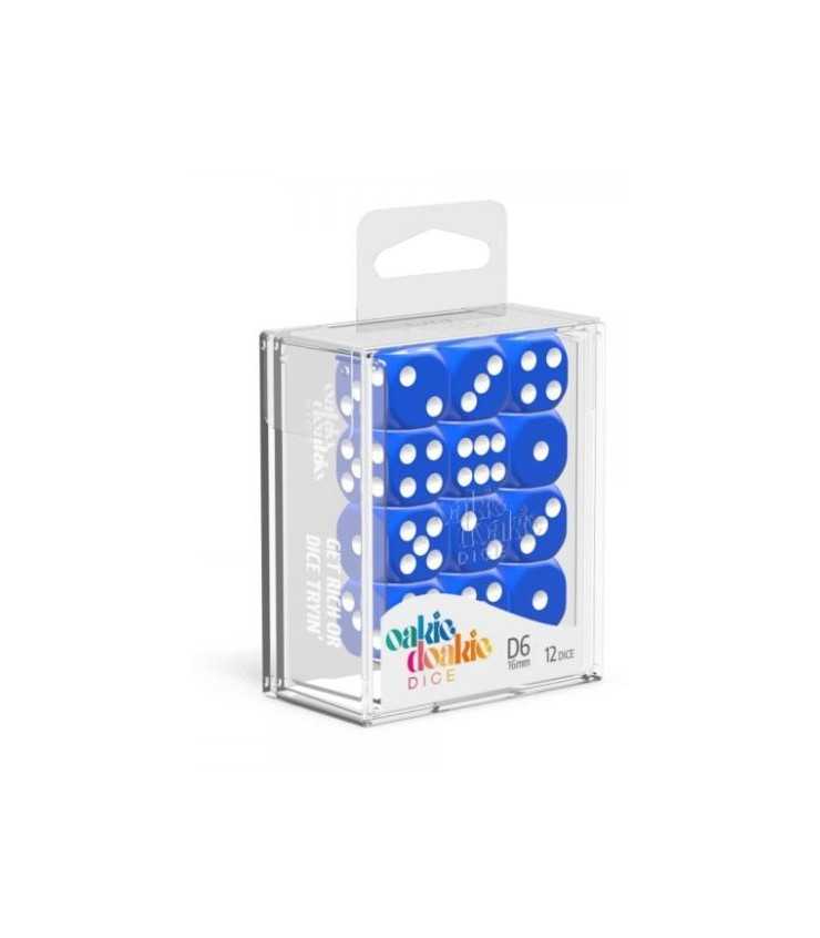 Oakie Doakie Dice Dados D6 16 mm Solid Azul