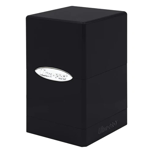 Ultra Pro Hi-Gloss Satin Tower Deck Box - Midnight Black