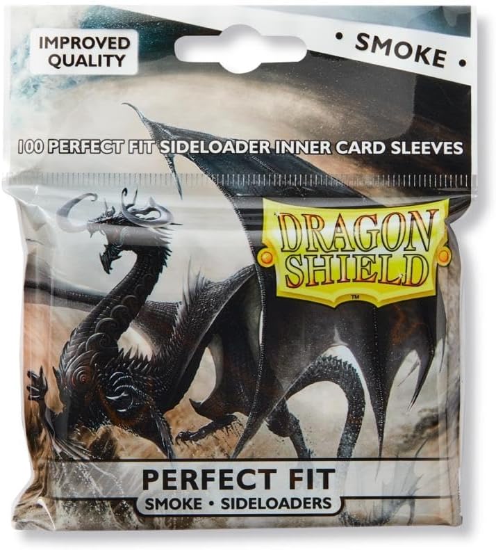 Dragon Shield Sleeves - Standard Perfect Fit Sideloaders Smoke - 100 sleeves