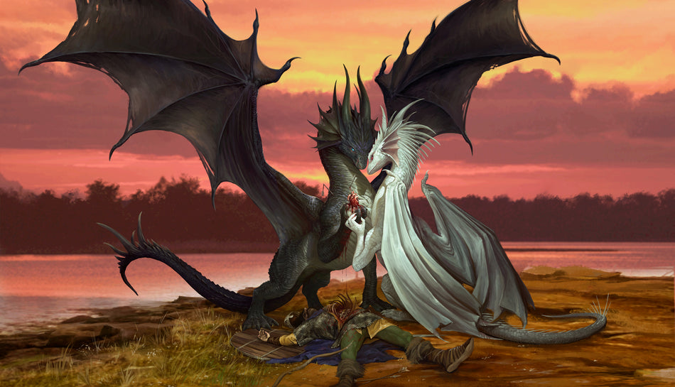 Dragon Shield Playmat - Valentines Day Dragons - TCG Playmat