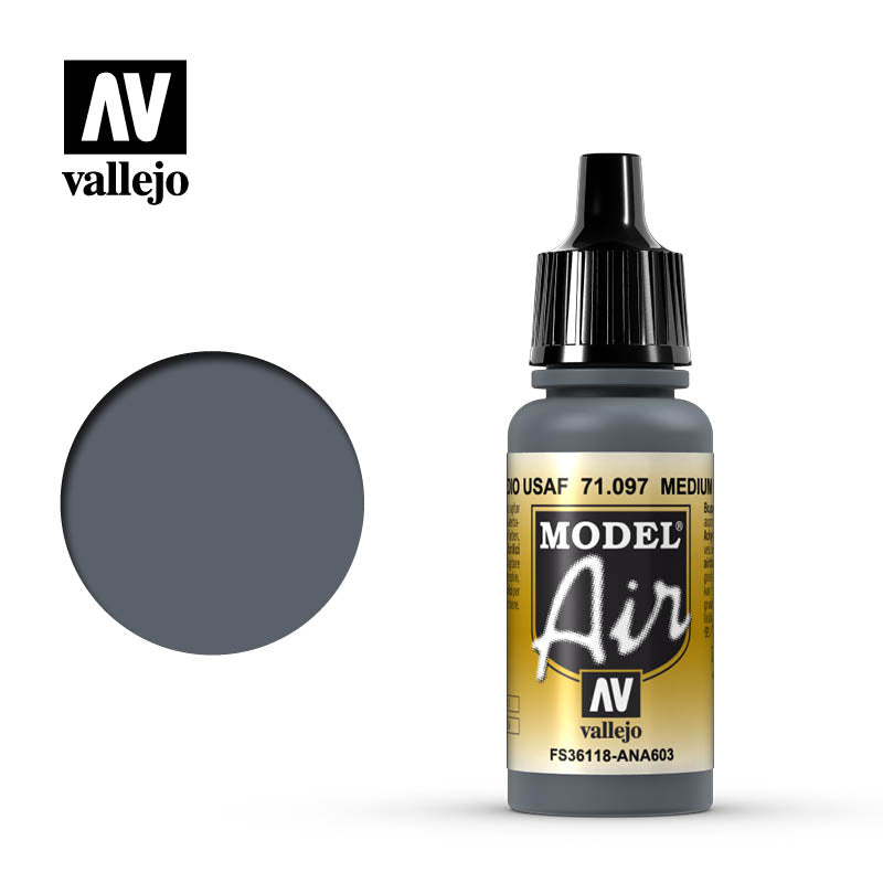 Vallejo - Model Air - Medium Gunship Grey 17ml