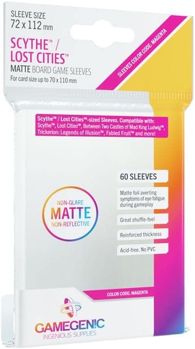 GameGenic Matte - Scythe AND-OR Lost Cities - Sleeving (72 X 112 mm)