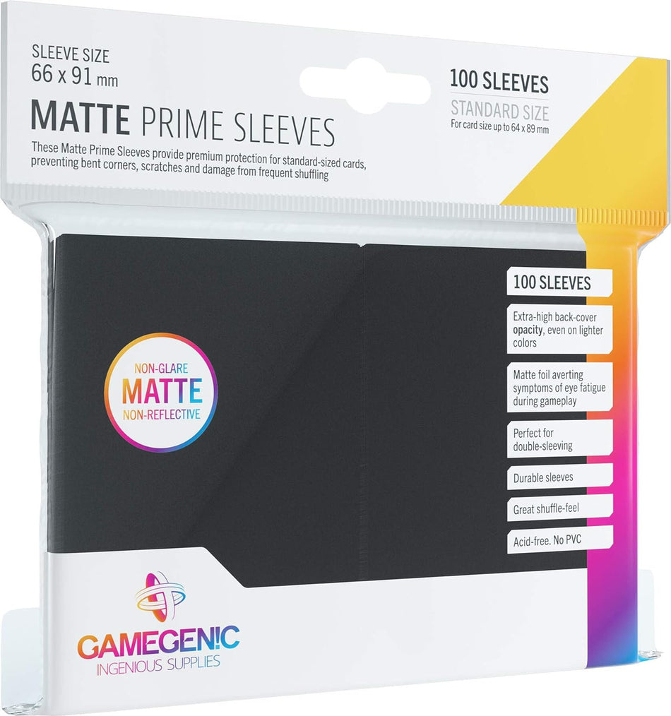 GameGenic Matte - Black - Prime Sleeving
