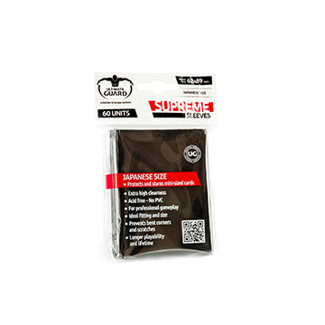 Ultimate Guard Supreme 60ct Japanese Size - Black