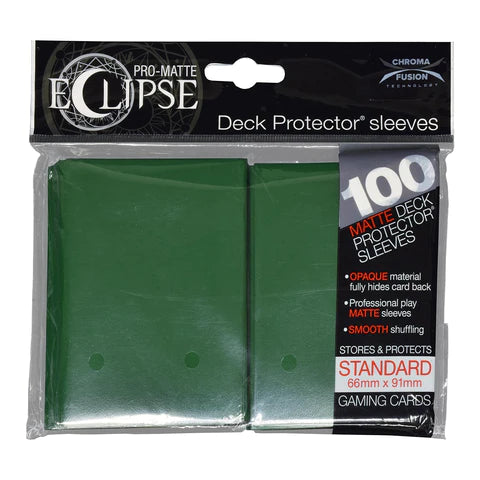 Ultra Pro Eclipse Matte Forest Green Standard Deck Protector sleeve 100ct