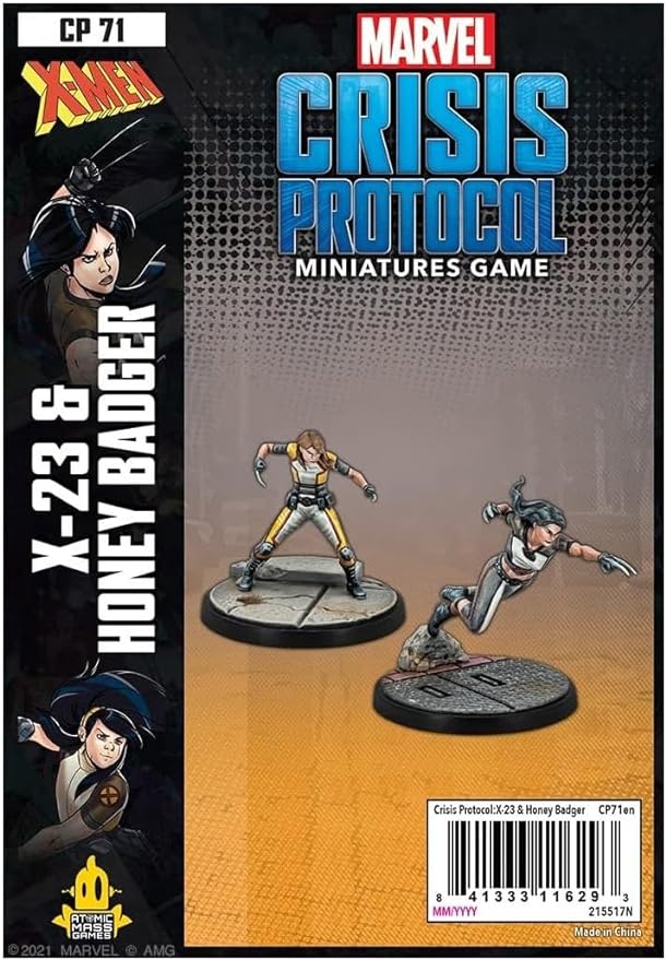 Marvel Crisis Protocol X-23 & Honey Badger Character Pack