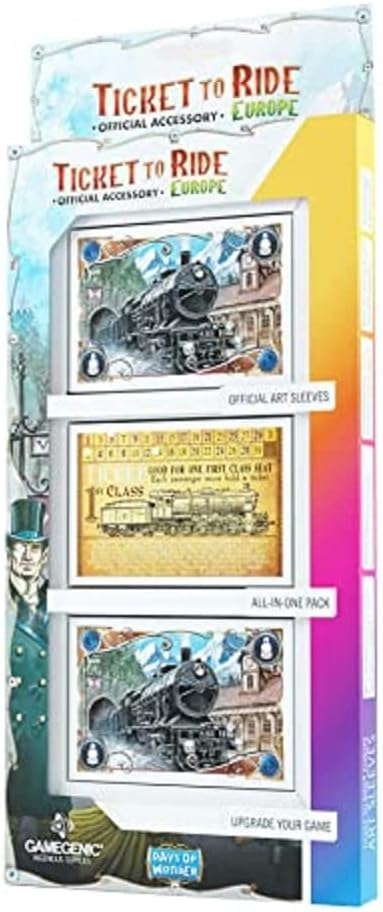 GameGenic Ticket to Ride - Europe Art Sleeves - 58 x 90 mm