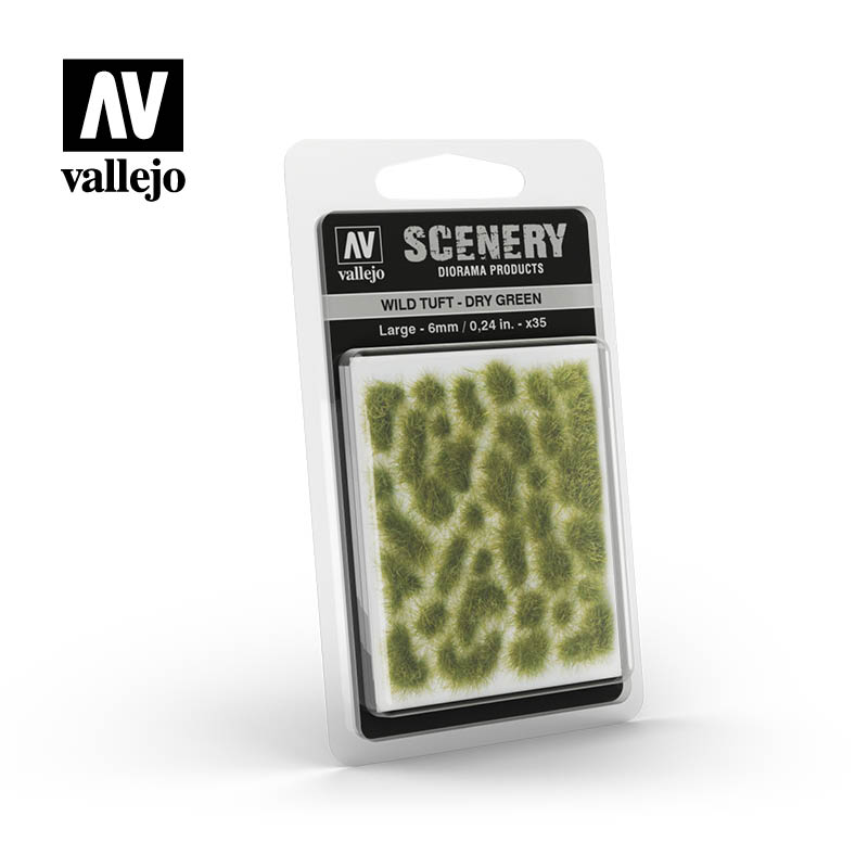 Vallejo - Wild Tuft DRY GREEN large:6mm / 0,24in