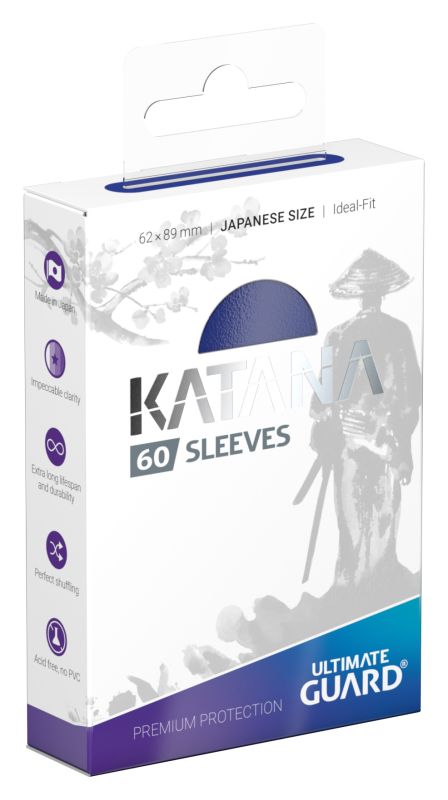 Ultimate Guard Katana Sleeves - Blue Japanese Size