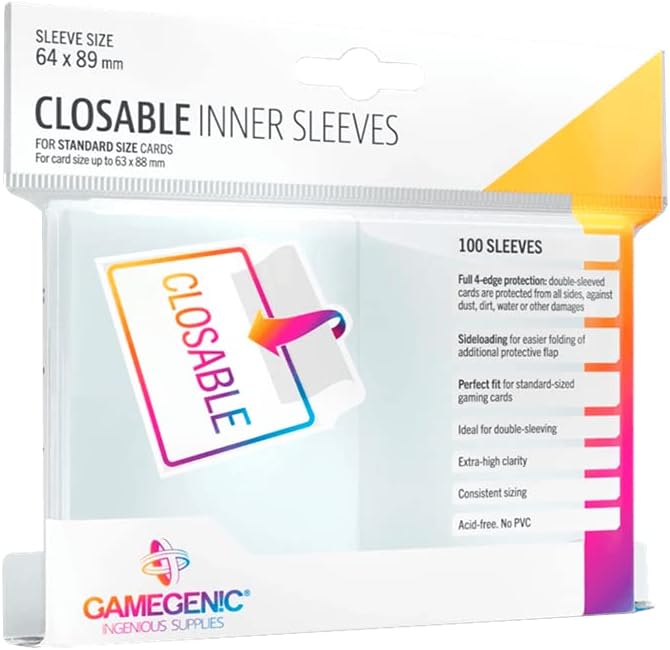 GameGenic - Closable Inner Sleeves 64 X 89 mm