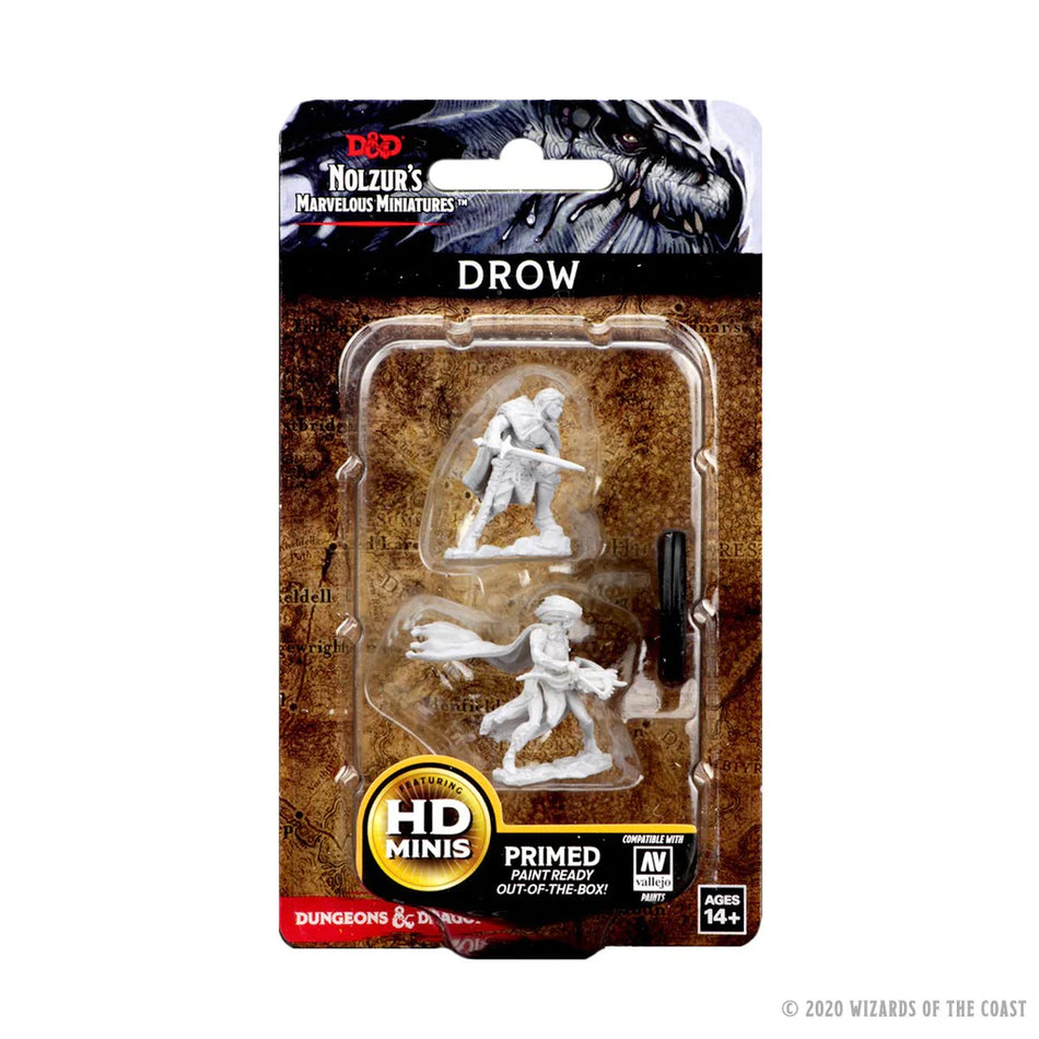 D&D Nolzur's Marvelous Miniatures: Drow (Unpaint)