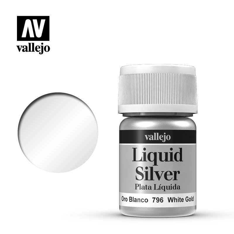 Vallejo - Liquid Silver - White Gold 35ml