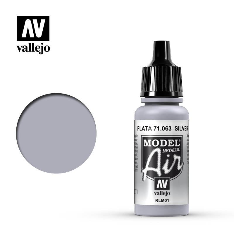 Vallejo - Model Air - Silver RLM01 (Metallic) 17ml