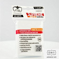 Ultimate Guard Supreme 60ct Matt Japanese Size - White