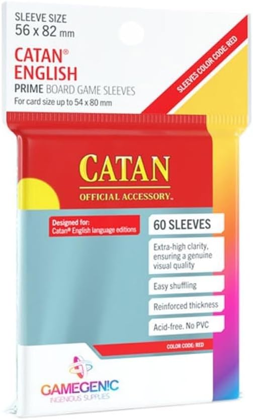 GameGenic Prime Sleeves - Catan Sized - (56x82 mm)