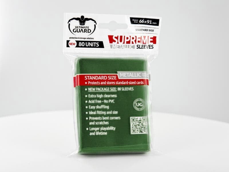 Ultimate Guard Supreme 80ct Metallic Standard Size - Green