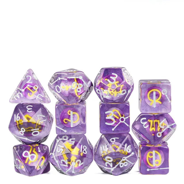 Coat of Arms - Twelve Constellation Dice - Purple