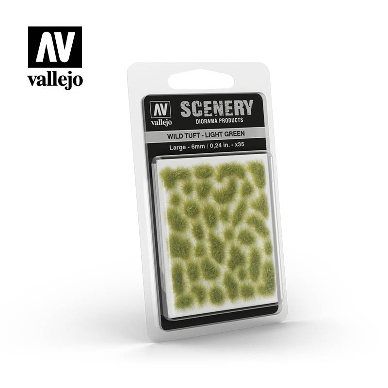 Vallejo - Wild Tuft LIGHT GREEN large:6mm / 0,24 in
