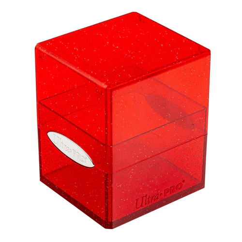 Ultra Pro Glitter Satin Cube - Red