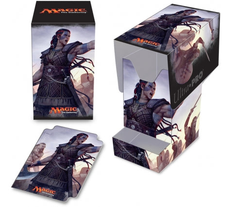 Ultra Pro Commander 2016 PRO - 100+ Deck Box with Tray, Saskia the Unyielding, for Magic
