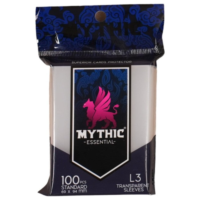 Mythic Essential L3 100pcs Standard Transparent Outer Sleeves