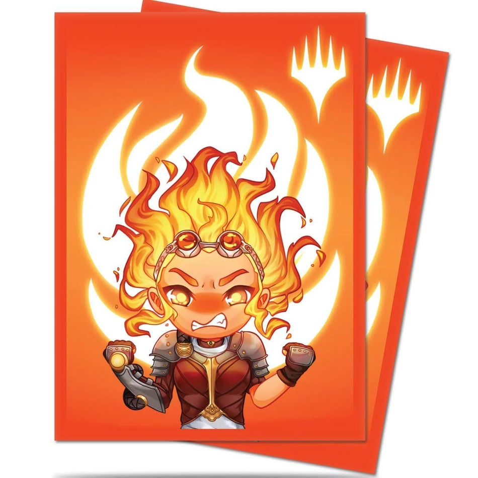 Ultra Pro Chibi Collection Chandra - Maximum Power Standard Deck Protector sleeves 100ct for Magic