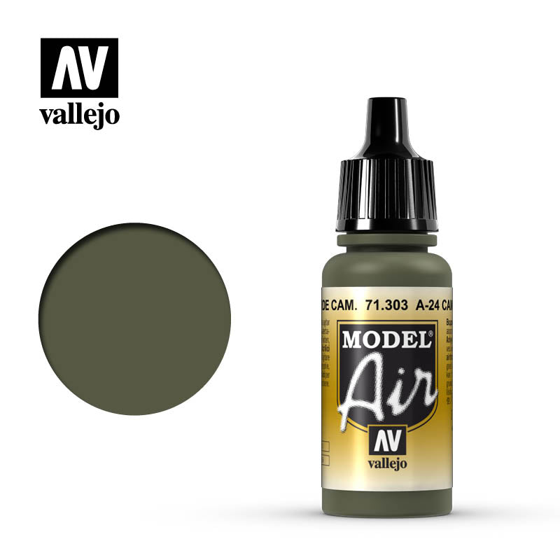 Vallejo - Model Air - A-24M Camouflage Green 17ml