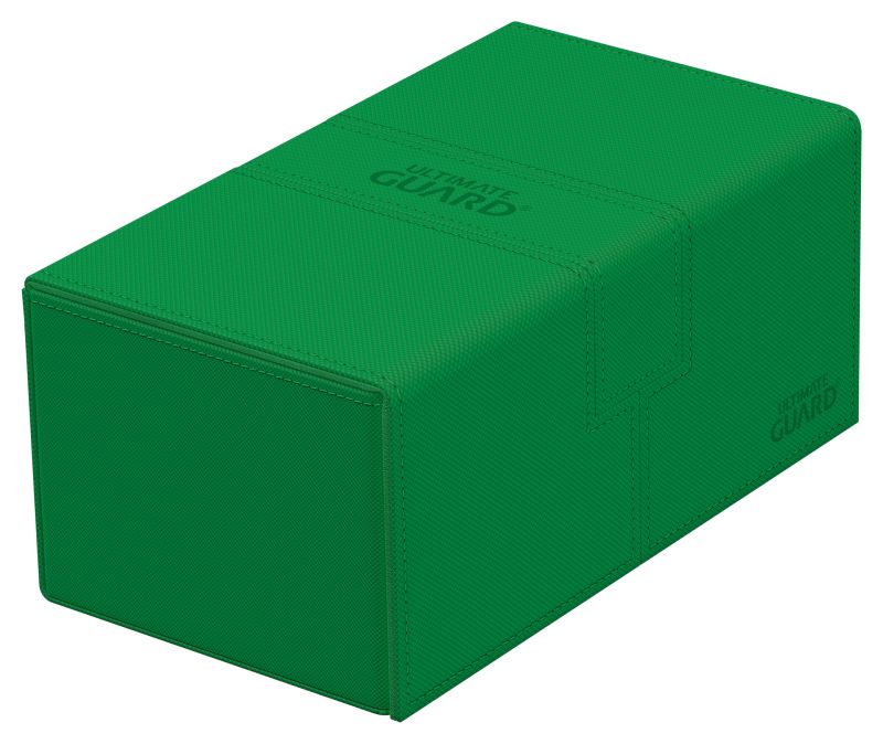 Ultimate Guard XenoSkin -  Monocolor Green - Twin Flip`n`Tray 200+
