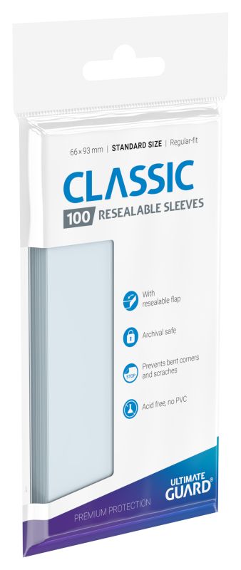 Ultimate Guard Classic Sleeves Resealable - Standard Size