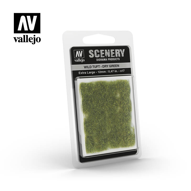 Vallejo - Wild Tuft DRY GREEN extra large:12mm / 0,47 in