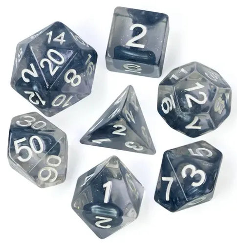 Coat of Arms Dice - Magma Glitter Dice - Blue