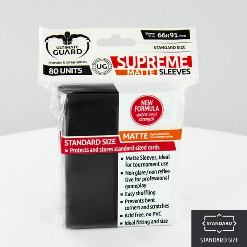 Ultimate Guard Supreme 80ct Matt Standard Size - Black
