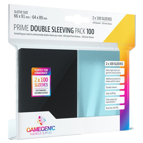 GameGenic PRIME Double - Pack Clear - Sleeving