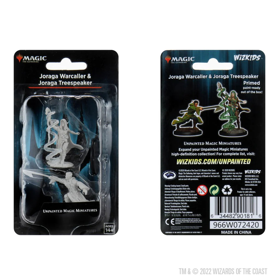 Magic the Gathering Unpainted Miniatures: Joraga Warcaller & Joraga Treespeaker (Elves)